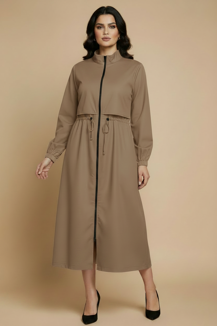 Urban Parachute Trench Coat – Warm Taupe