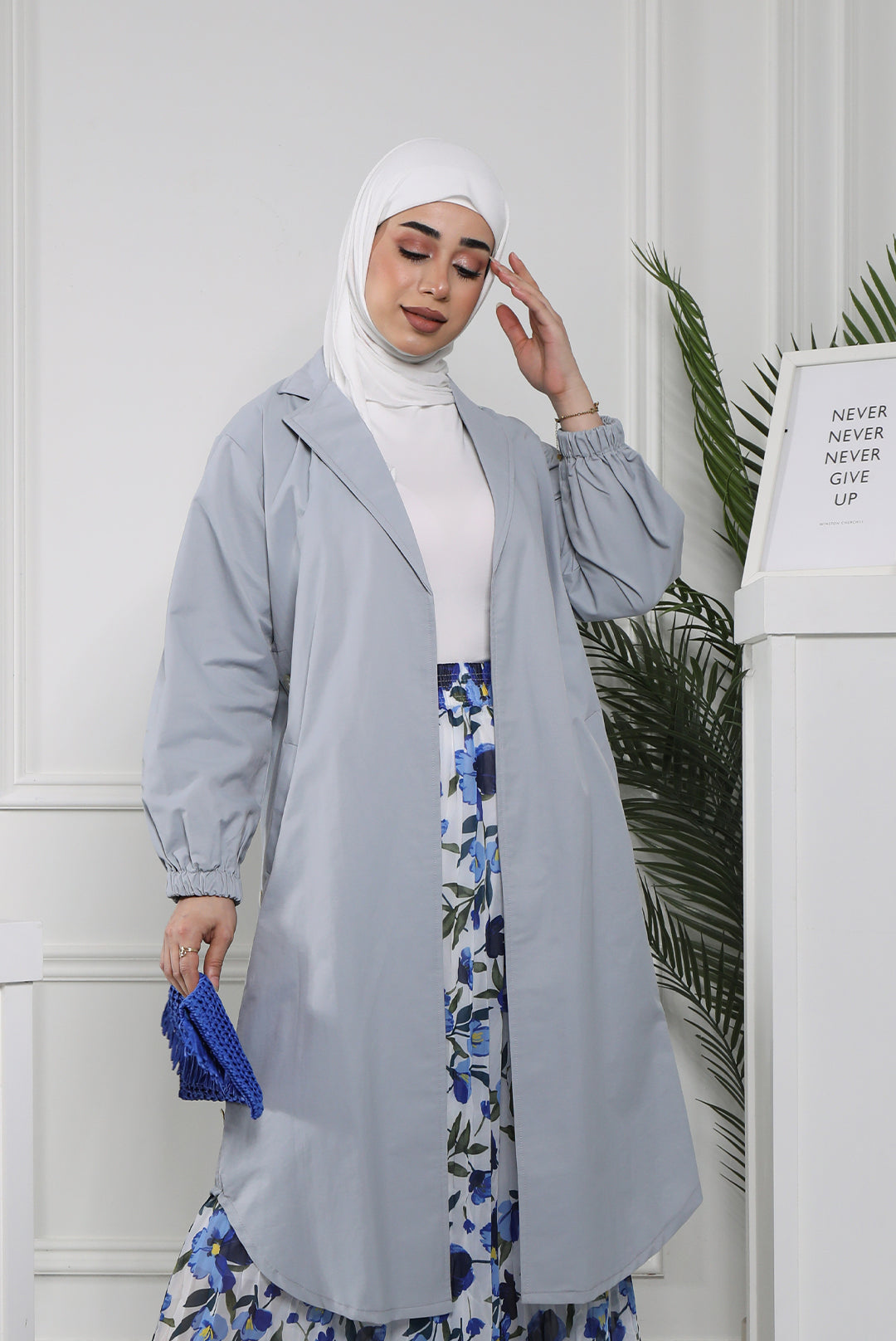 Max Mara Trench Jacket - Light Blue